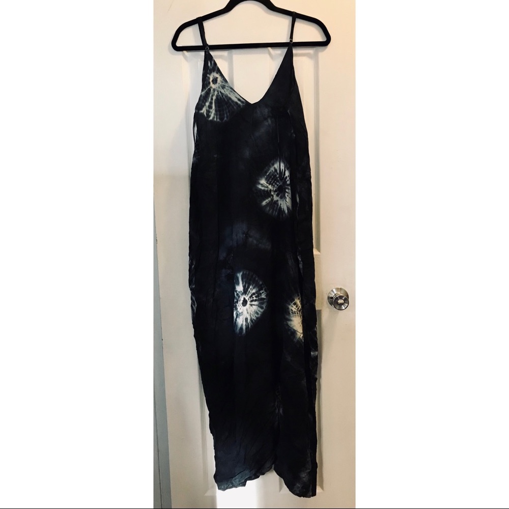Love stitch Maxi Tie dye dress